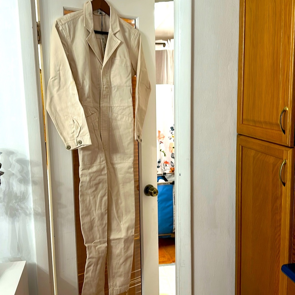 Alex Mill jump suit beige size S